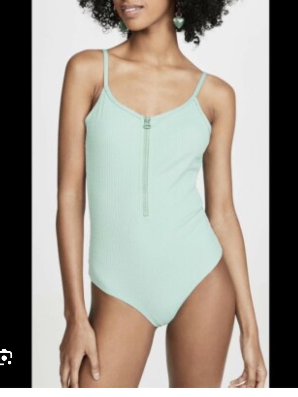Tavik Ribbed Maddie One-Piece Swimsuit in Aquifer Blue